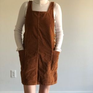 Corduroy overall dress
